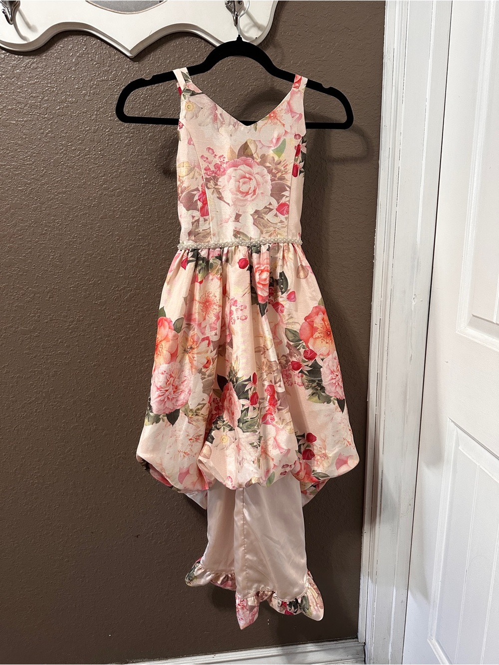 Speechless Pink Floral High-Low Party Dress for Girls